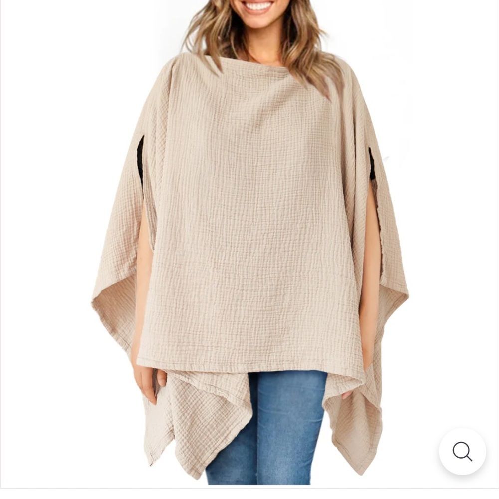 Multi-Use Muslin Nursing Cover & Car seat Canopy in Summer Wheat